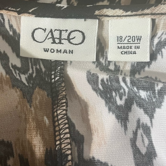 Cato’s pullover brown tones blouse - Picture 5 of 6